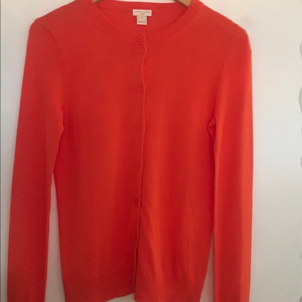 J CREW Caryn Cardigan Orange